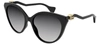 Gucci Gg1011s 001 Cat Eye Sunglasses In Grey