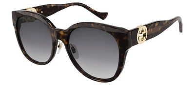 Gucci Gg1028sk 002 Cat Eye Sunglasses In Grey