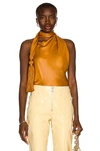 BOTTEGA VENETA FLUID HALTER TOP,BOTT-WS27