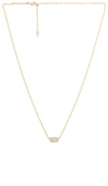 Kendra Scott Grayson Cubic Zirconia Adjustable Pendant Necklace In 14k Gold Plate, 19 In Metallic Gold