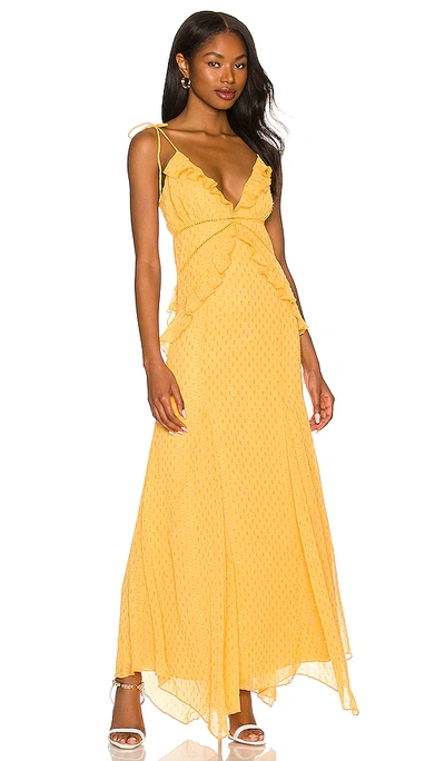 Lovers & Friends Janet Gown In Yellow