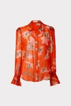 MILLY LACEY FLOATING BOTANICA BLOUSE