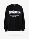Alexander Mcqueen Cotton Mcqueen Graffiti Hoodie In Black