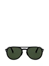 Persol Havana Acetate Sunglasses In Black