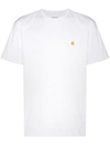 Carhartt Essential Logo Crewneck T-shirt In Weiss