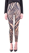 Roberto Cavalli Freedom Print Leggings In Multicolor
