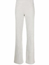 OUR LEGACY DRAFT RIBBED FLARED TROUSERS