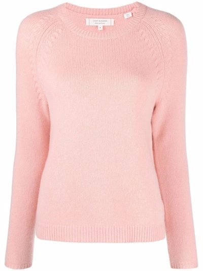 Chinti & Parker Long-sleeve Cashmere Sweater In Rosa