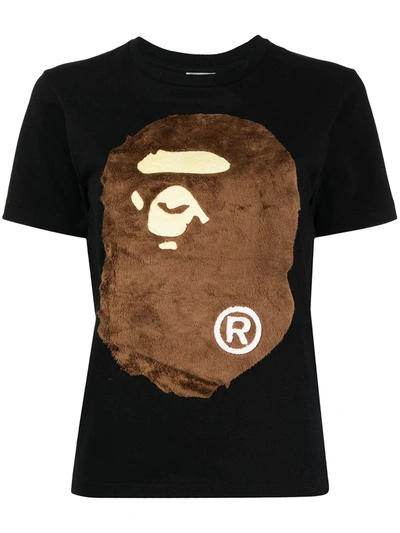 A Bathing Ape Graphic-print Short-sleeved T-shirt In Schwarz