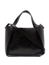 Stella Mccartney Stella Logo Faux-leather Tote Bag In Schwarz
