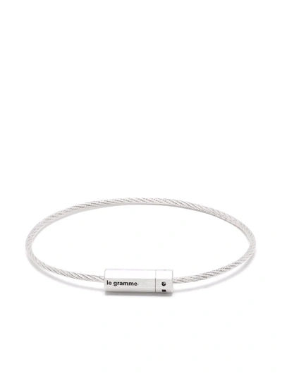 Le Gramme 7g Polished Sterling Silver Cable Bracelet