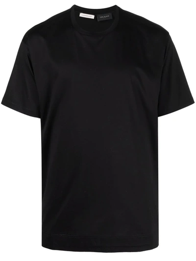 Low Brand Round-neck Cotton T-shirt In Black