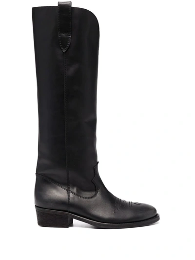 Via Roma 15 Knee-high Boots In Nero