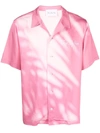 Blue Sky Inn Pink Shadow Viscose Printed Shirt In Rosa