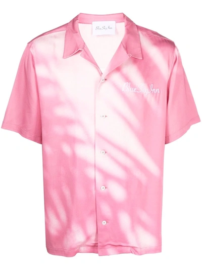 Blue Sky Inn Pink Shadow Viscose Printed Shirt