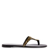 Giuseppe Zanotti Nebula Crystal Sandals In Black