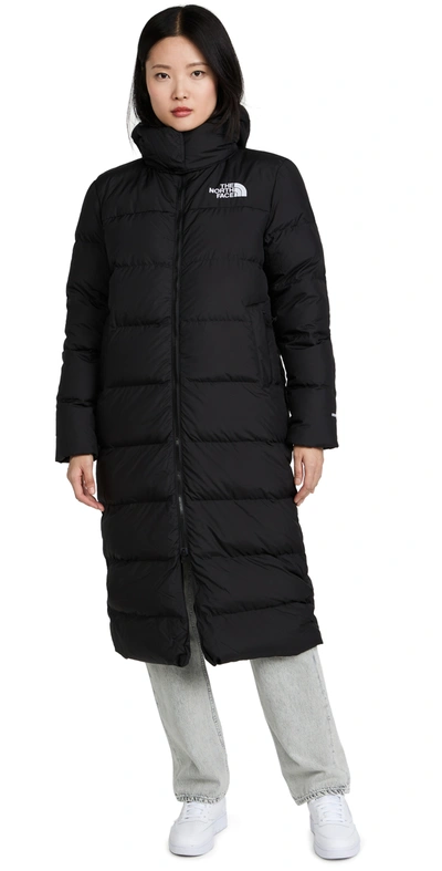 The North Face Triple C Longline Puffer Jacket In Black