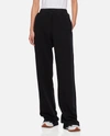Golden Goose Star Collection Wide-leg Track Pants In Black