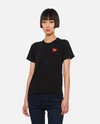 Comme Des Garçons Play Double Patch-logo Cotton T-shirt