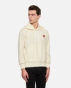Comme Des Garçons Play Yellow Heart Patch Hoodie In Yellow