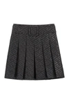 YOUNG VERSACE PLEATED MINI SKIRT,10024531A01854 1B000.T
