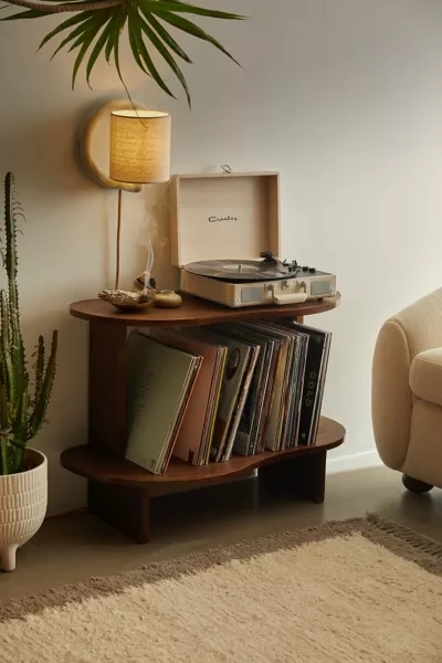Urban Outfitters Huron Vinyl Storage Rack In Brown
