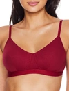 Calvin Klein Women's Pure Ribbed Light Lined Bralette Qf6439 In Rebellious