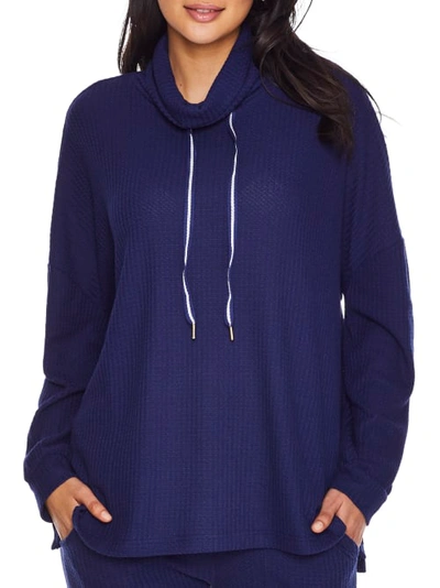 Honeydew Intimates Lounge Pro Waffle Pullover In North Star