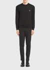 PRADA MEN'S SUPERFINE WOOL CREW SWEATER,PROD168270150