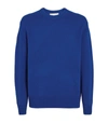 Frame Cashmere Crewneck Sweater In Blue