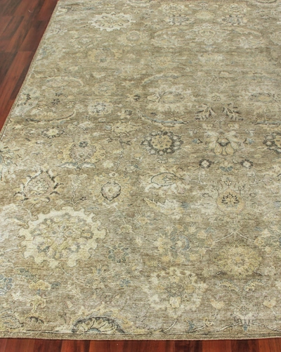 Exquisite Rugs Portsmouth Hand-knotted Rug, 8' X 10' In Beige/camel