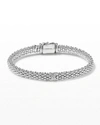 Lagos Sterling Silver X Collection Rope Bracelet With Diamonds In Diamond