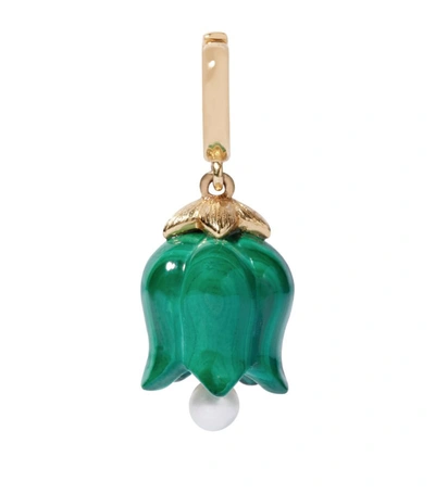 Annoushka 18ct Gold Malachite And Pearl Tulip Charm