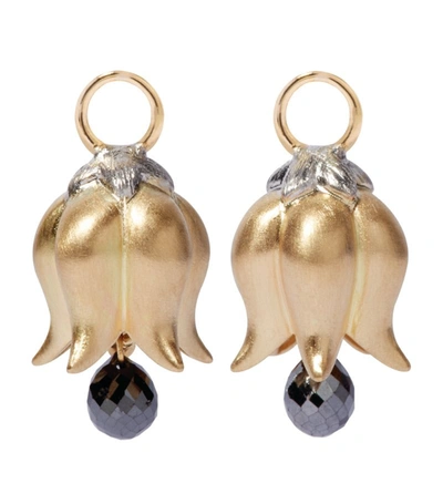 Annoushka Yellow Gold And Diamond Tulip Earrings