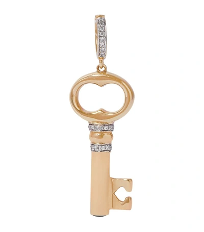 Annoushka Yellow Gold And Diamond Key Charm