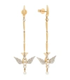 ANNOUSHKA X TEMPERLEY LONDON YELLOW GOLD, PEARL AND DIAMOND LOVEBIRDS EARRINGS,17456099