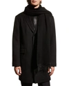 Neiman Marcus Men's Double-face Cashmere Scarf In Black