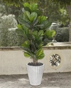 Ndi Faux Fiddleleaf Plant In Textured Planter, 32"t