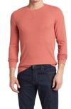 Abound Crew Neck Long Sleeve Thermal Top In Pink Cedar