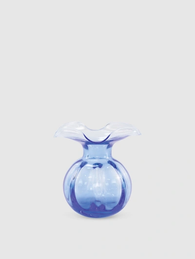 Vietri Hibiscus Glass Bud Vase In Cobalt