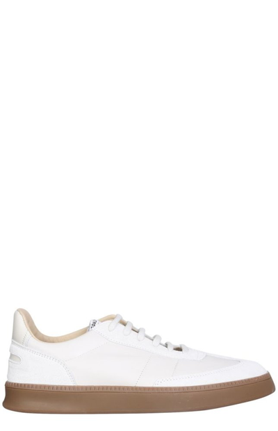 Spalwart Women's  White Leather Sneakers