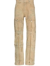 GIVENCHY DISTRESSED-FINISH STRAIGHT-LEG JEANS