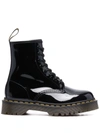 DR. MARTENS' BEX PATENT-LEATHER ANKLE BOOTS