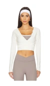 437 Active The Wrap Top In Cream