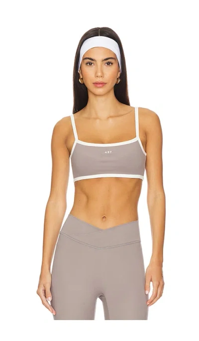 437 Active The Padded Micro Bra In Clay Mask & Crme