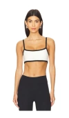 437 Active The Padded Micro Bra In Crme & Black