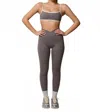 437 Double Layered V-waistband Legging In Clay Mask