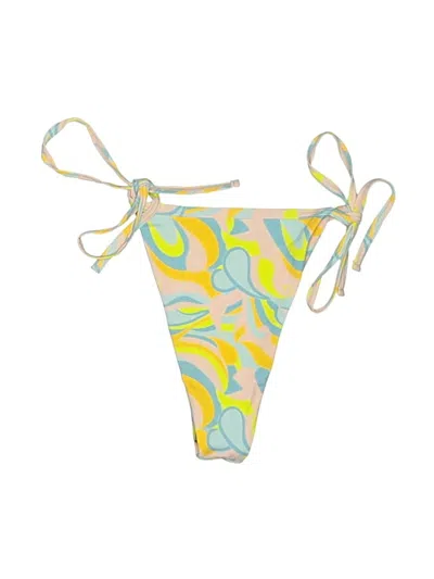 Pre-owned 437 Four Three Seven Swimsuit Bottoms In Yellow