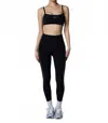 437 Studio Legging In Black-crème In Black