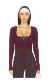 437 The Ballet Wrap In Brown